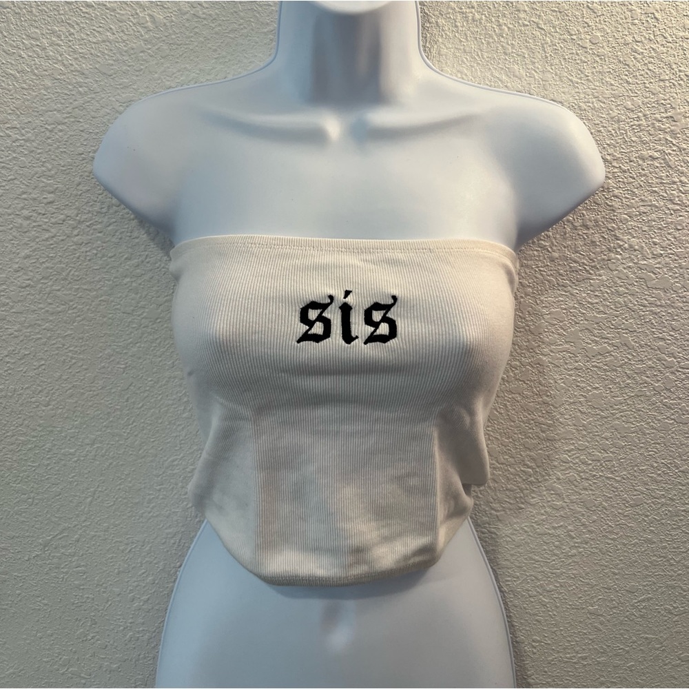 white tube top